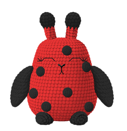 Amigurumi coccinelle crochet patron personnalisable