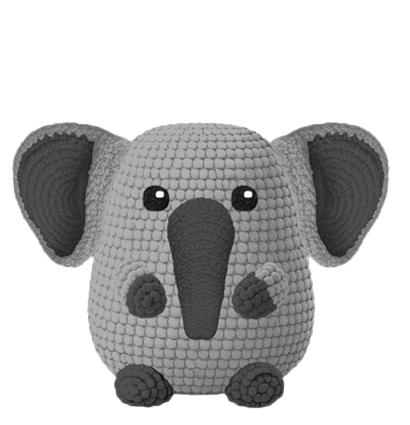 Amigurumi éléphant crochet patron personnalisable