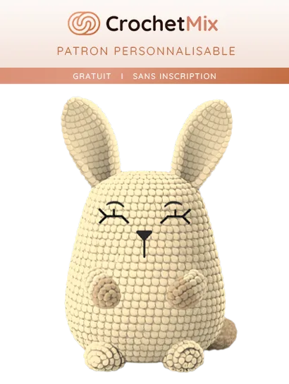 Amigurumi Lapin — patron crochet personnalisable