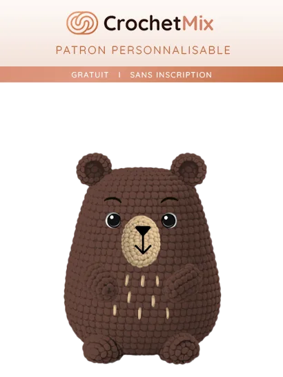 Amigurumi Papa Ours — crochet pattern
