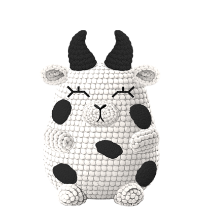 Amigurumi vache crochet patron personnalisable