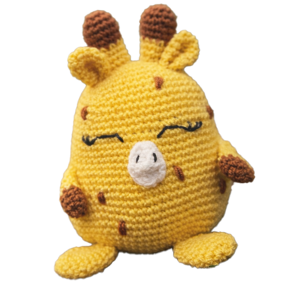 Girafe crocheted for real